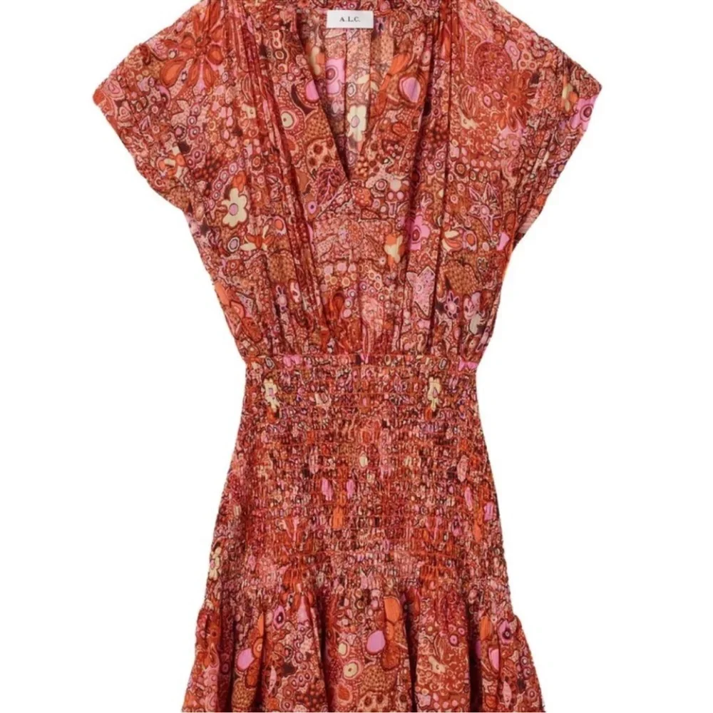 A.L.C Carly Silk Floral Print Mini Dress - Picture 13 of 13